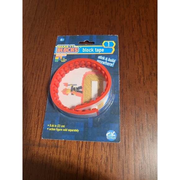 Make-It Blocks Block Tape 1 PC 8.66 In 22 CM RED - Fits All Brands - NEW/Sealed - Picture 1 of 2